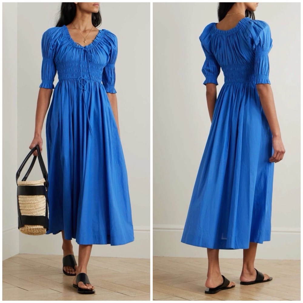 NWT Doen Ischia Dress Corfu Blue - Picture 2 of 12